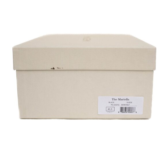 M. Gemi The Mariella Black Suede Wooden Slip-on Platform Sandals 40.5/10 US - Picture 13 of 13